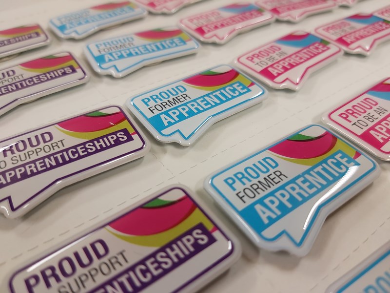 multiple worcestershire apprenticeships badges