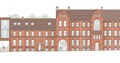 Image shows artists impression of the front elevation of building 